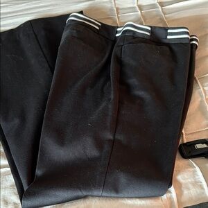 INC International Concepts Black Slacks with Striped Waistband